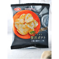 YBC 厚切薯片3種濃厚芝士味 55G*12包/箱