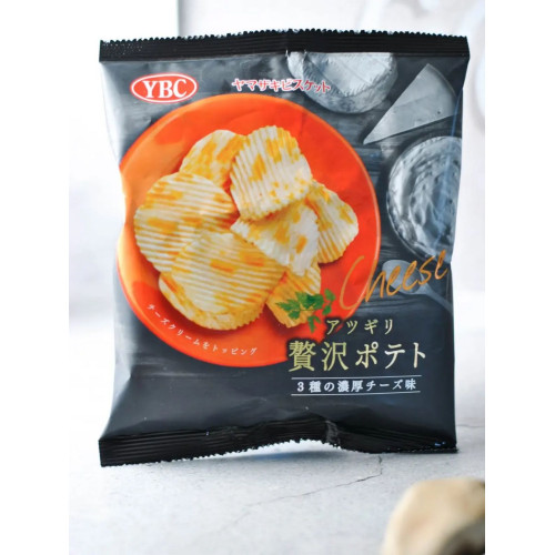 YBC 厚切薯片3種濃厚芝士味 55G*12包/箱