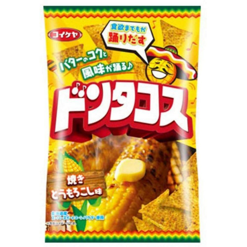 **湖池屋  20524 燒粟米墨西哥卷餅脆片 58G*12包/箱